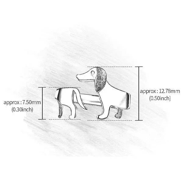 Dackel-Ring aus 925er Silber, verstellbar | Skanto