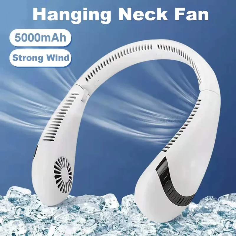 Blattloser Nackenventilator, 360° Kühl-Nackenventilator 3 Geschwindigkeiten, Skanto