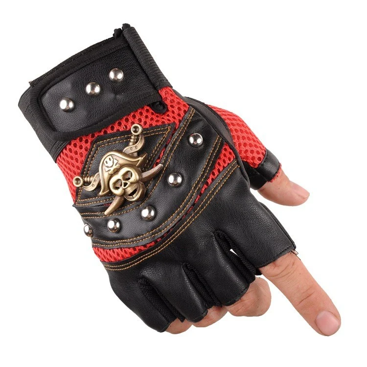 Herren Biker-Handschuhe mit atmungsaktivem Mesh-Material und robustem Design Skanto