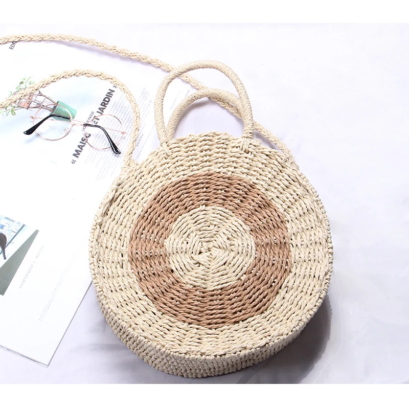 Handgemachter runder Raffia-Korb Skanto