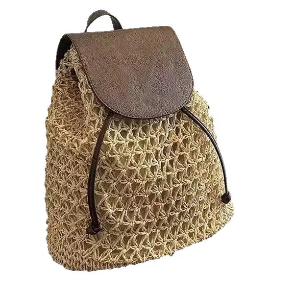 Handgefertigte Rucksacktasche aus Naturmaterial Skanto