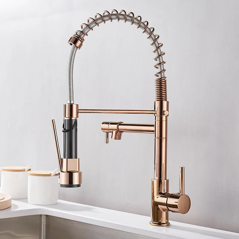 Armatur mit Doppelauslauf – Hochwertige Armatur für flexibles Spülen, einfache Installation, ideal für moderne Küchen, schwenkbar und langlebig | Skanto