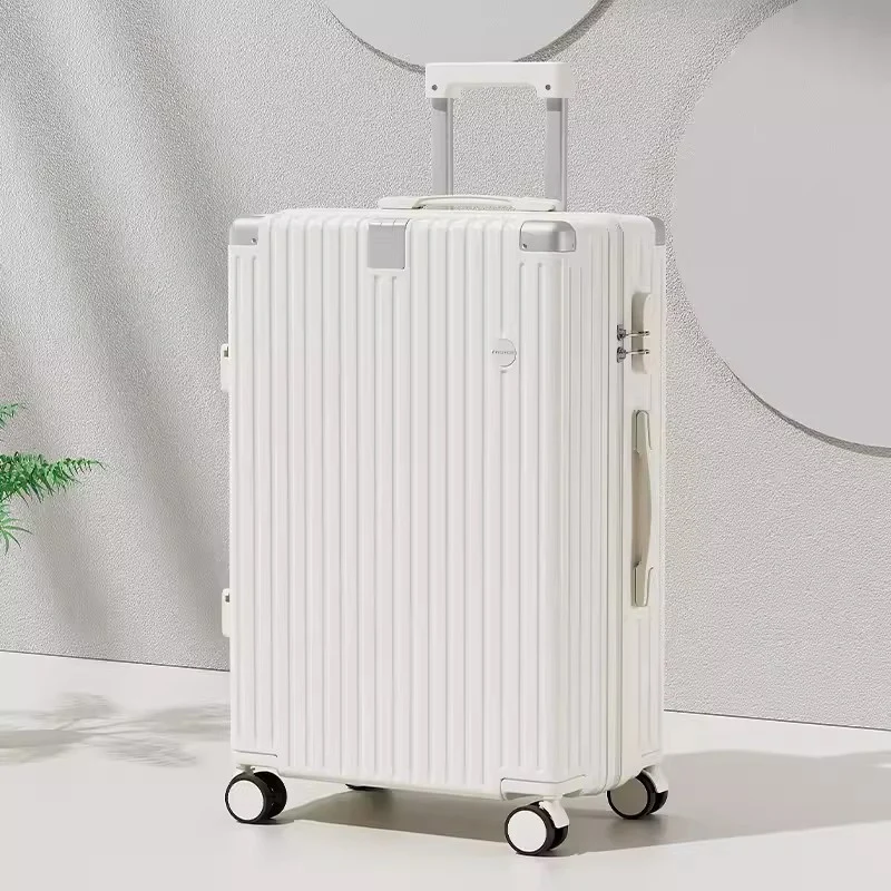 Damen stilvoller strukturierter Spinner-Koffer Skanto