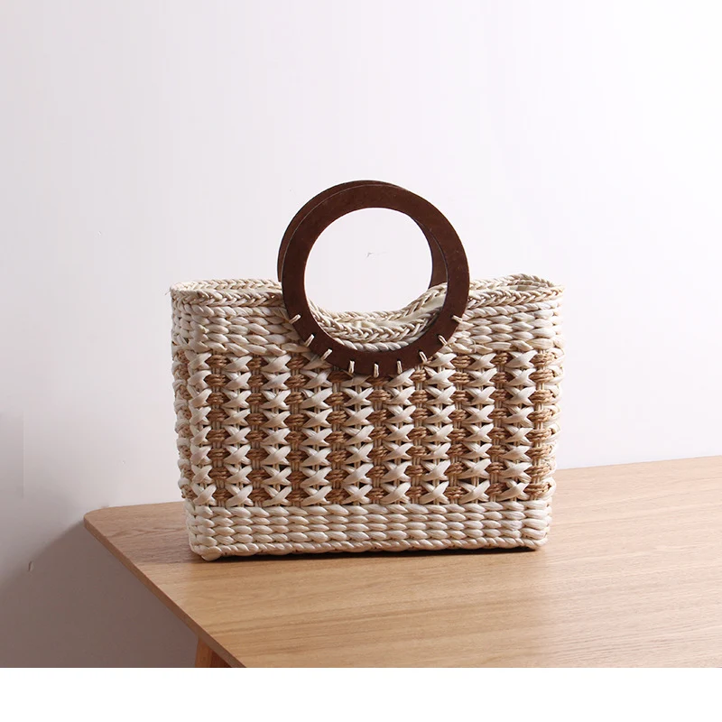 Handtasche mit rundem Holzgriff Skanto