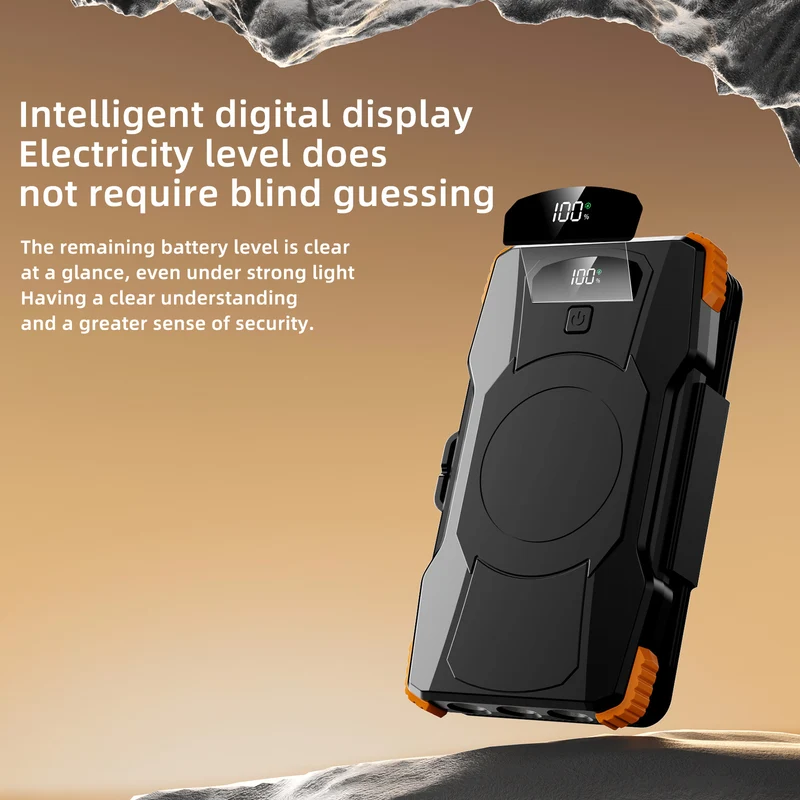 Hochleistungs-Solar-Powerbank mit integrierter LED-Beleuchtung Skanto