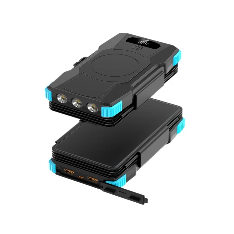 Hochleistungs-Solar-Powerbank mit integrierter LED-Beleuchtung Skanto
