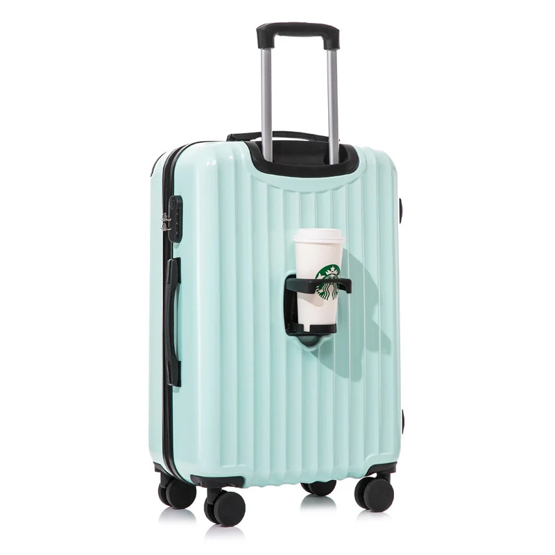 Unisex Innovatives Hartschalen-Spinner-Gepäck mit integriertem Getränkehalter Skanto
