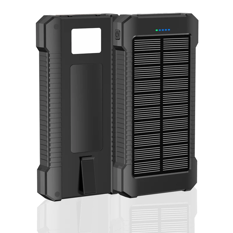 Robuste Solar-Powerbank mit integriertem LED-Licht Skanto