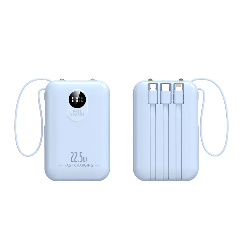 Tragbare Powerbank mit Schnellladefunktion und LED-Anzeige Skanto