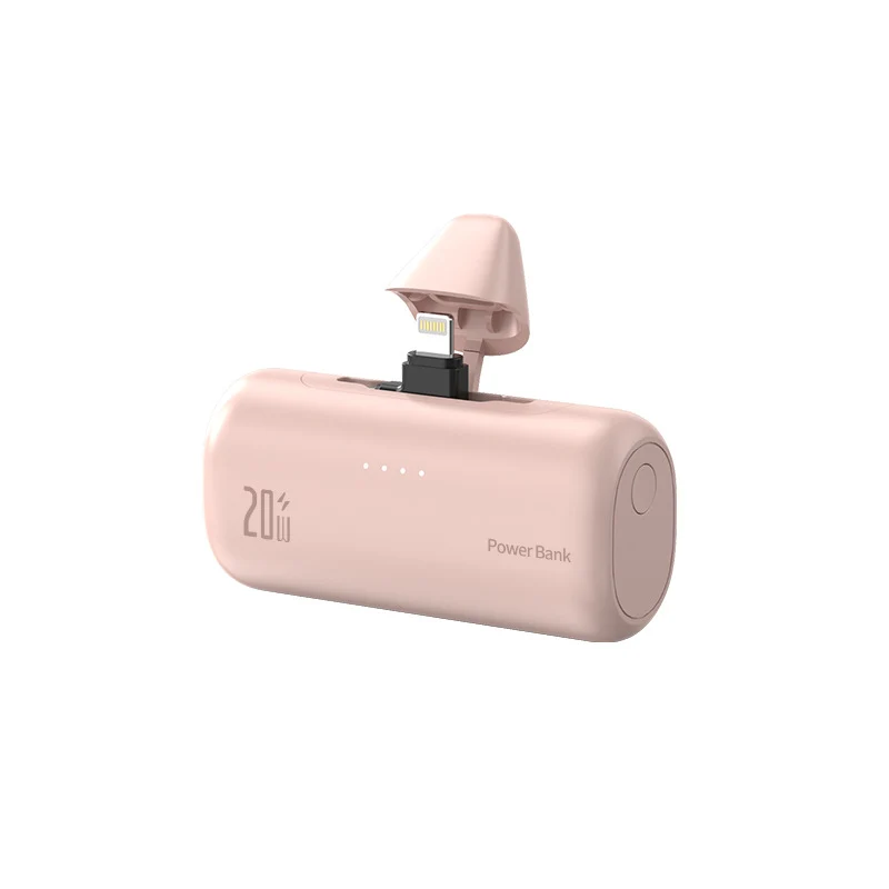 Tragbare Powerbank mit integriertem Lightning-Anschluss und Schnellladefunktion Skanto