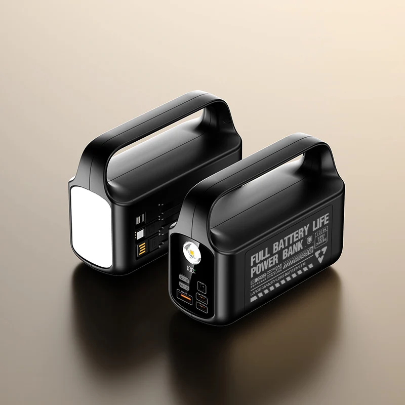 Tragbare Powerbank mit integriertem LED-Licht und Schnellladefunktion Skanto
