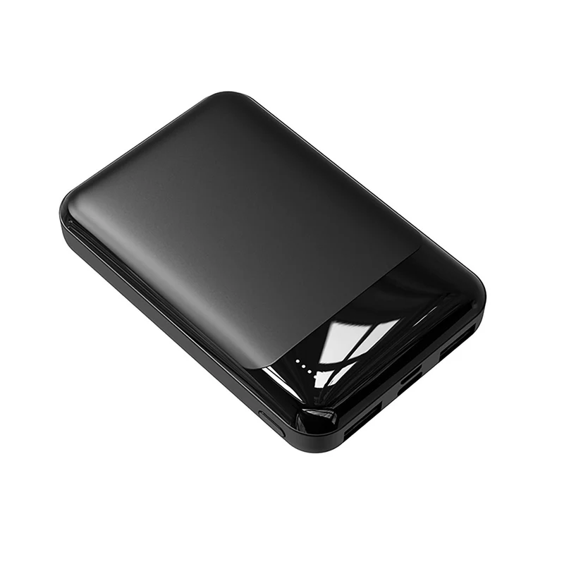 Tragbare Powerbank mit integriertem Ladekabel und Schnellladefunktion Skanto