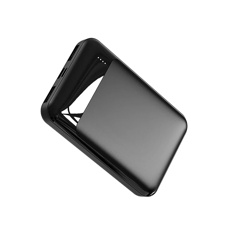 Tragbare Powerbank mit integriertem Ladekabel und Schnellladefunktion Skanto