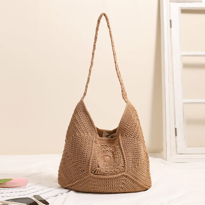 Handgeknüpfte Tote Bag im modernen Makramee-Stil Skanto