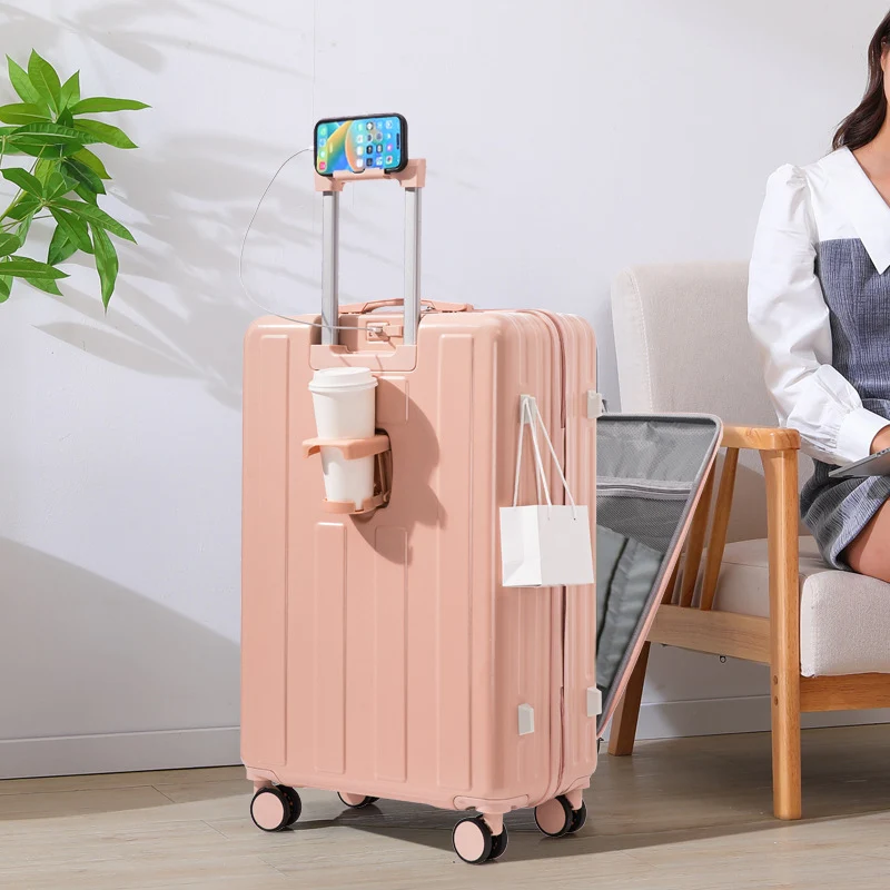 Unisex Smarter Hartschalenkoffer mit integrierter Ladestation Skanto