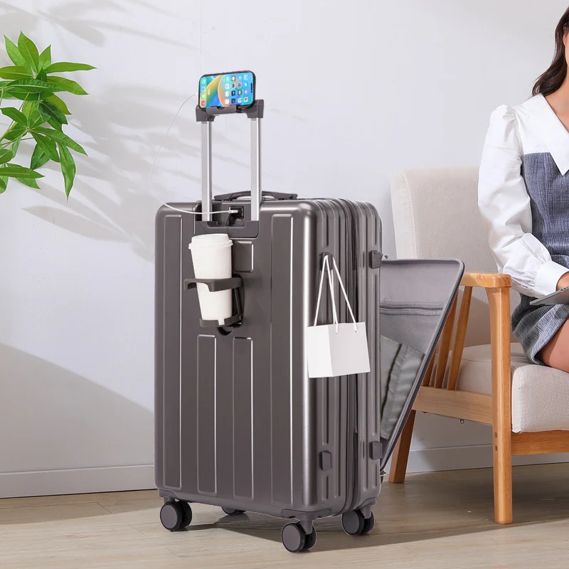 Unisex Smarter Hartschalenkoffer mit integrierter Ladestation Skanto