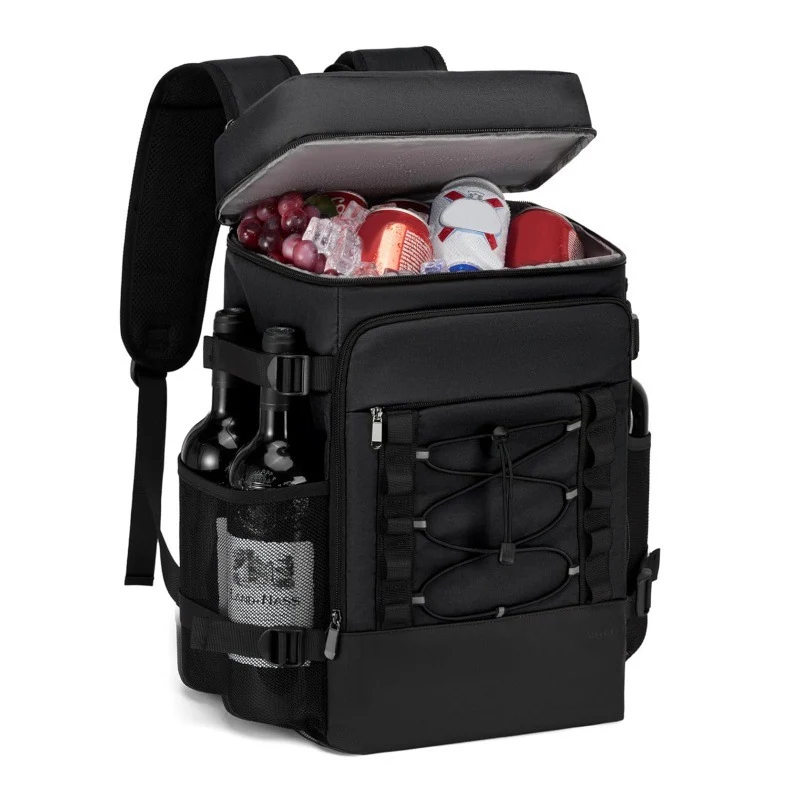 Unisex isolierter Kühlrucksack mit integriertem Flaschenhalter und Organizer Skanto