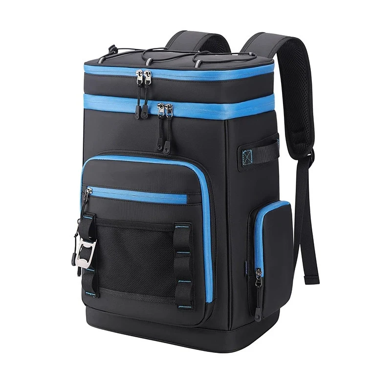 Unisex Isolierter Kühlrucksack mit Hartboden, mehreren Fächern und ergonomischen Gurten Skanto