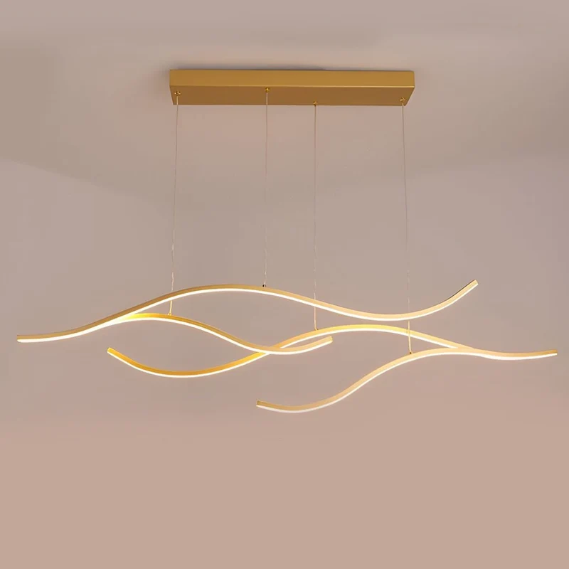 Skanto | Designer-LED-Deckenleuchte mit wellenförmiger Krümmung