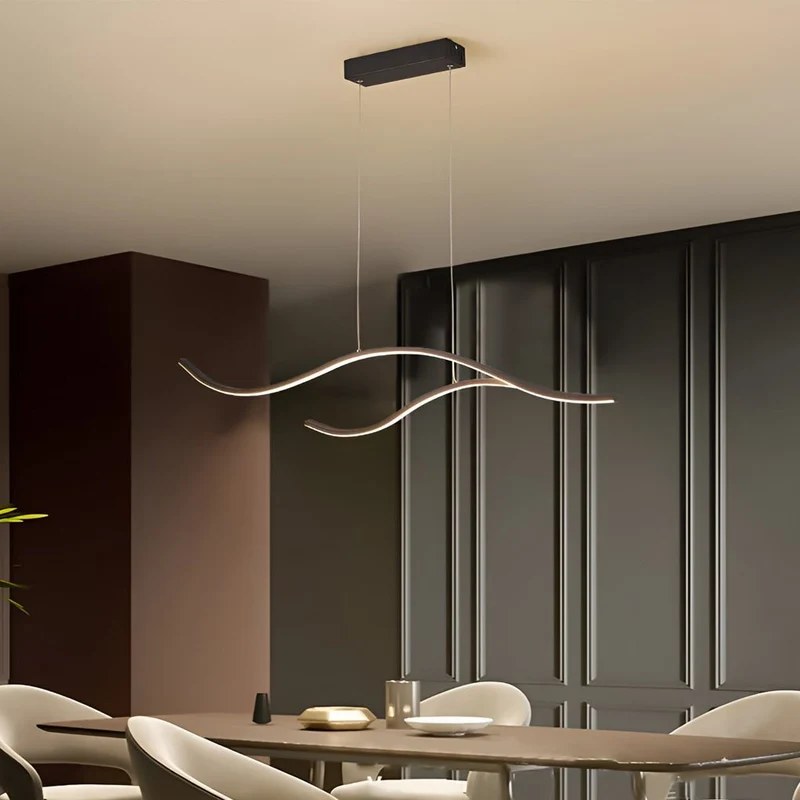 Skanto | Designer-LED-Deckenleuchte mit wellenförmiger Krümmung