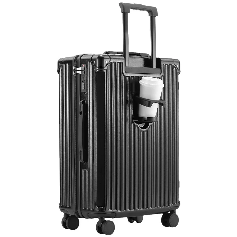 Unisex Reisefreundlicher Hartschalenkoffer mit integriertem Getränkehalter Skanto