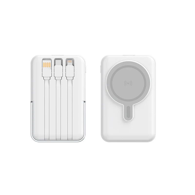 Multifunktionale Powerbank mit kabelloser Ladefunktion Skanto