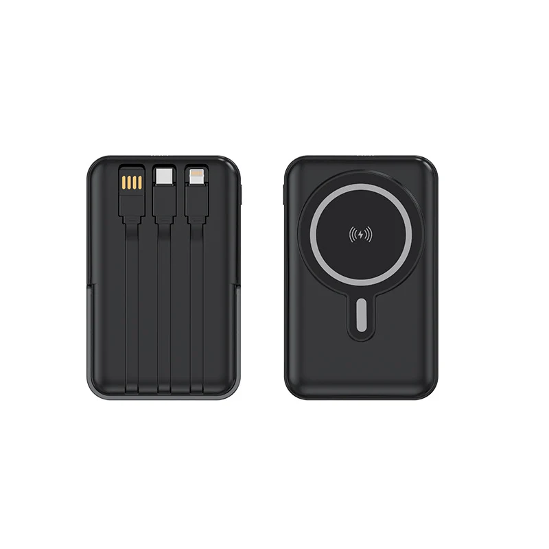 Multifunktionale Powerbank mit kabelloser Ladefunktion Skanto