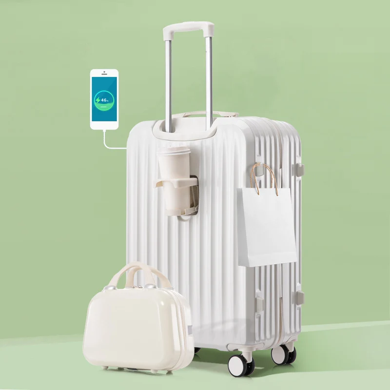 Unisex Smarter Hartschalen-Reisekoffer mit Ladefunktion Skanto