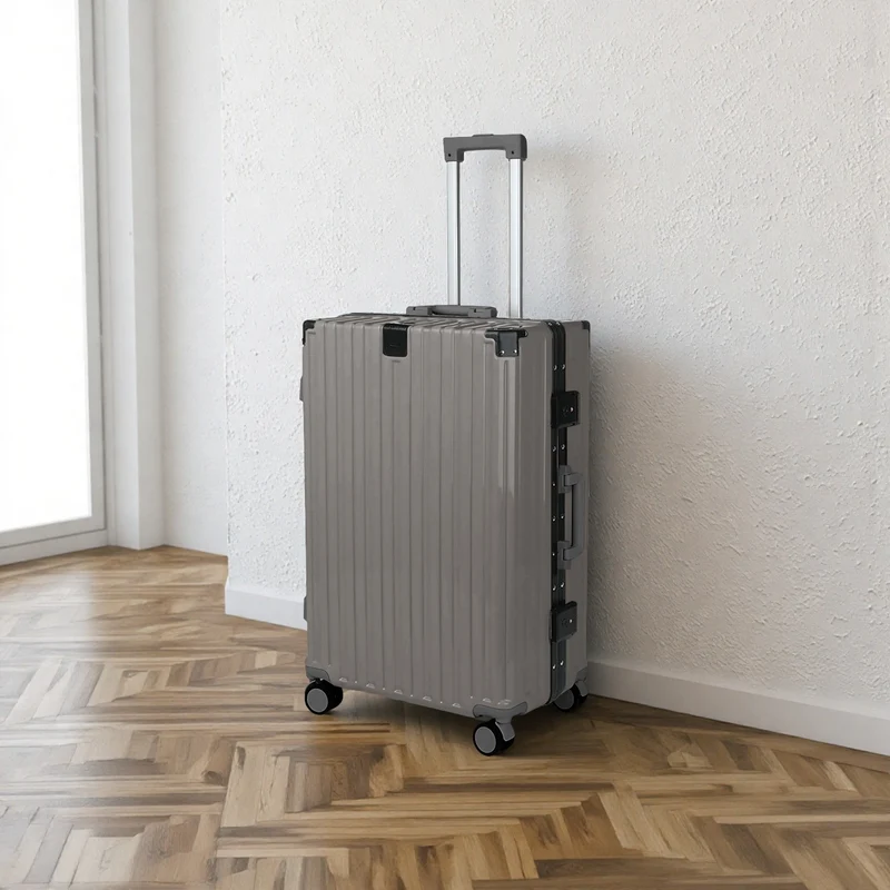 Unisex Robuster Hartschalen-Reisekoffer mit mehreren Rollen Skanto