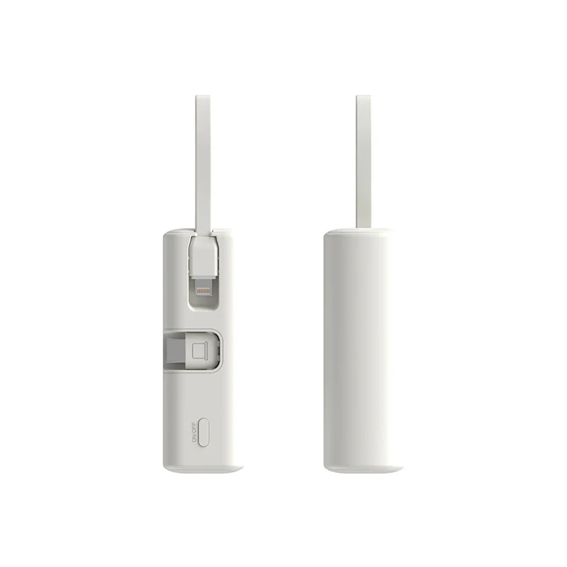 Tragbare Powerbank mit integriertem Ladekabel und Schnellladefunktion Skanto
