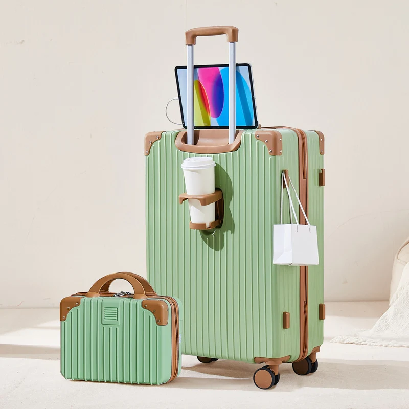 Unisex Gerippter Hartschalen-Reisekoffer Skanto
