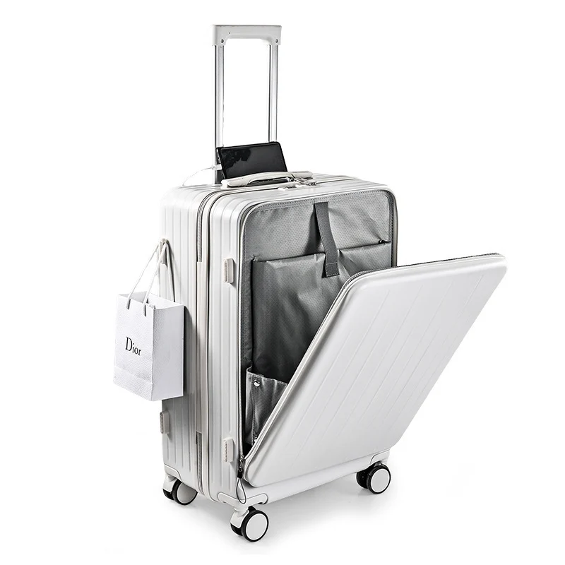 Unisex Premium Mehrfächer-Hartschalen-Rollkoffer Skanto