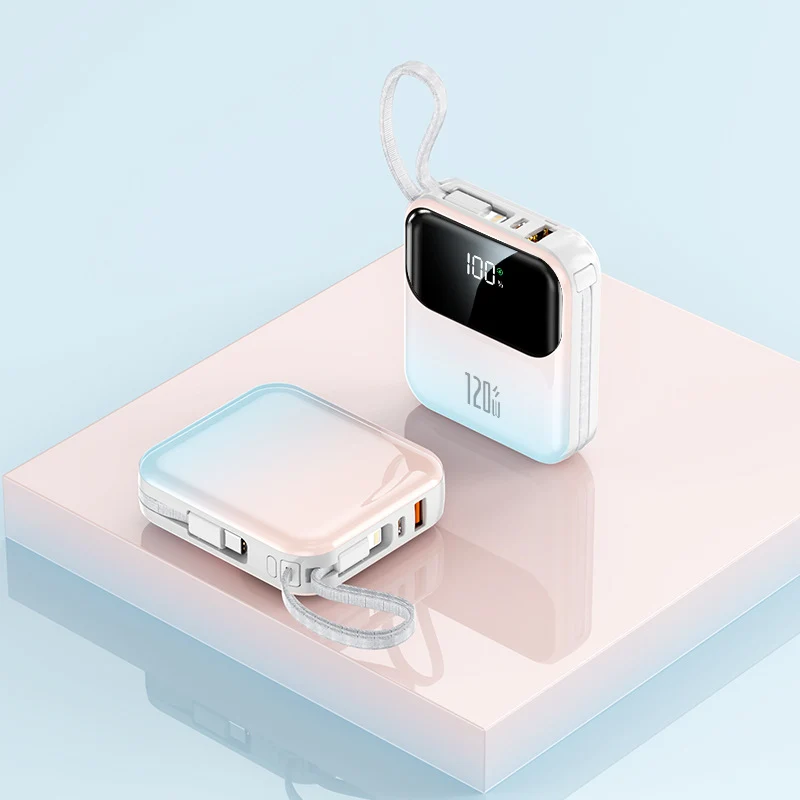 Tragbare Powerbank mit digitalem LCD-Display und stabiler Schnellladefunktion Skanto
