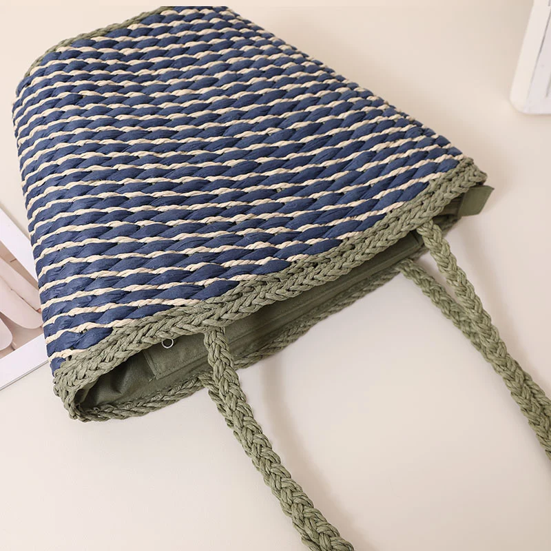 Geflochtene Strandtasche mit breiten, stabilen Griffen Skanto