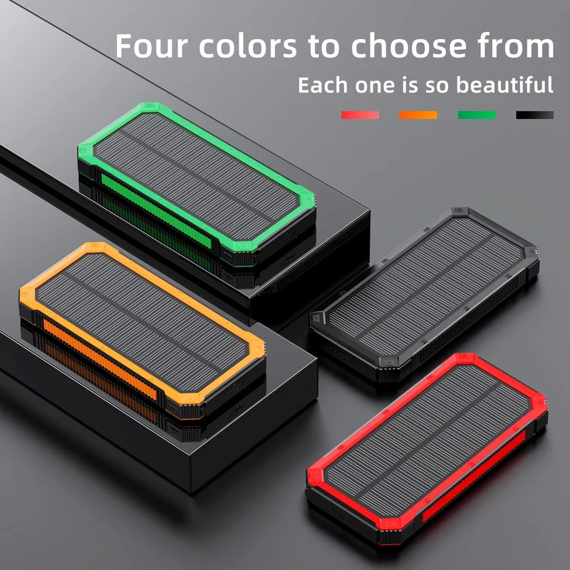 Solar Powerbank mit Schnellladefunktion und Wireless-Option Skanto