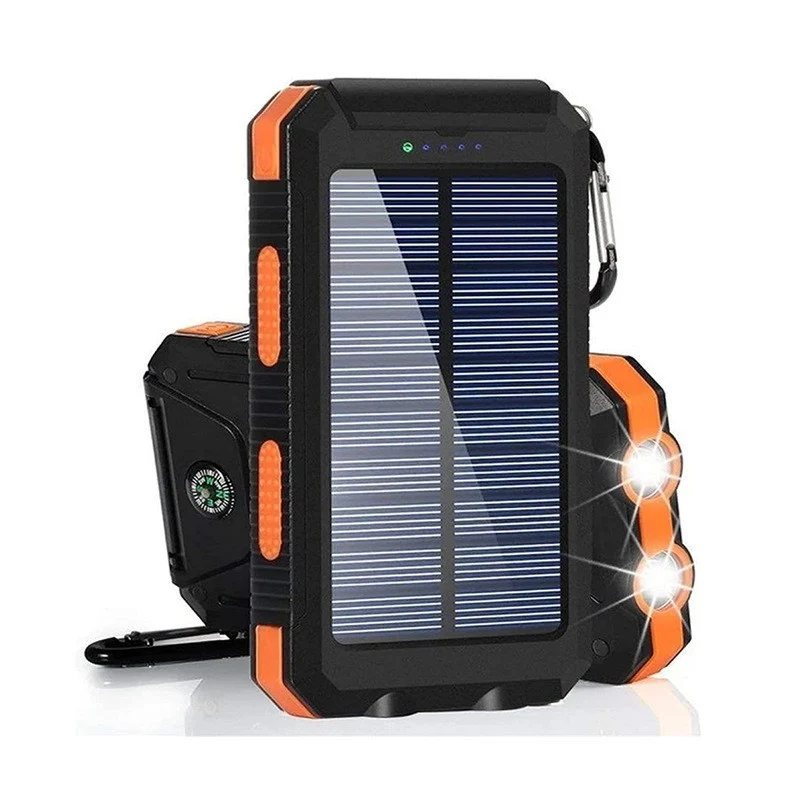 Solar-Ladegerät mit integriertem Kompass und LED-Taschenlampe Skanto