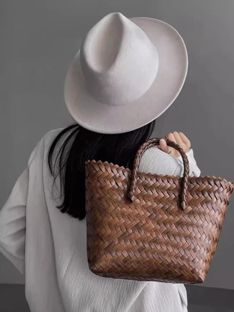 Gewebte Bast-Handtasche Skanto