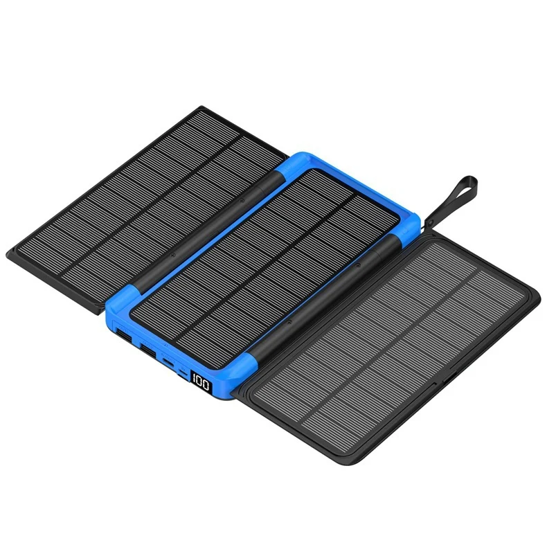 Tragbare Solar-Powerbank mit multifunktionaler Ladefunktion Skanto