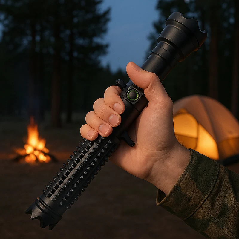 Skanto | Taktische Selbstverteidigungs-LED-Taschenlampe Notfall-Überlebenswerkzeug