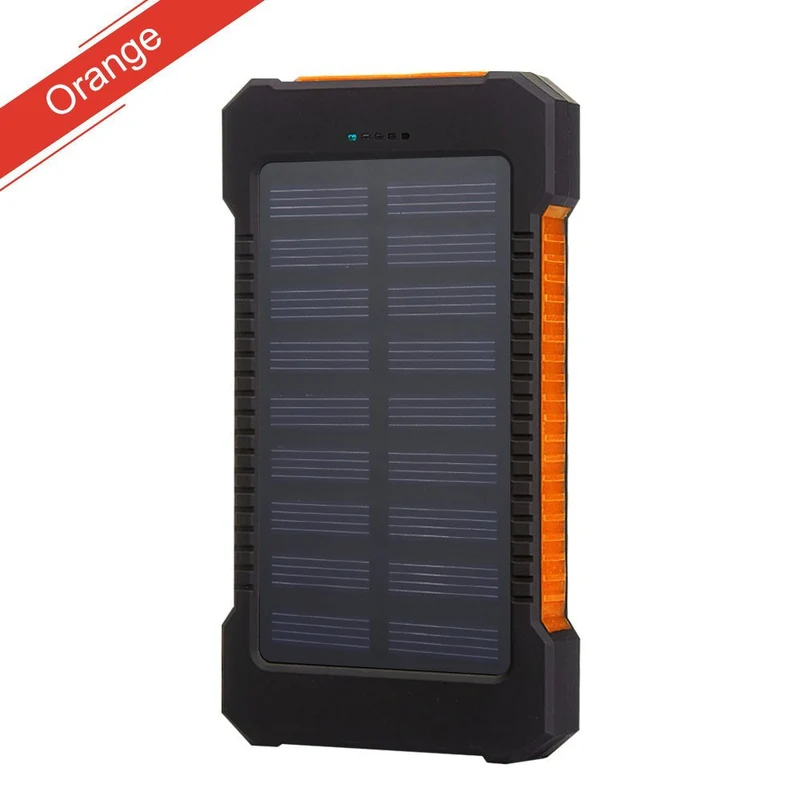 Solarbetriebene Powerbank mit integrierten LED-Leuchten und Kompass Skanto