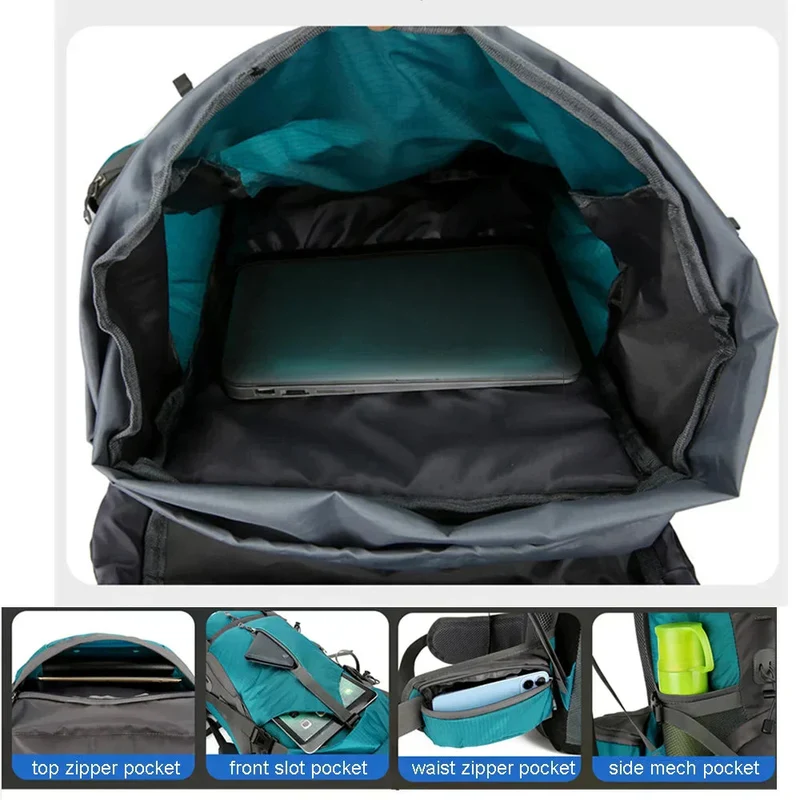 Alpivento 70L Trekkingrucksack mit Regenhülle | Skanto
