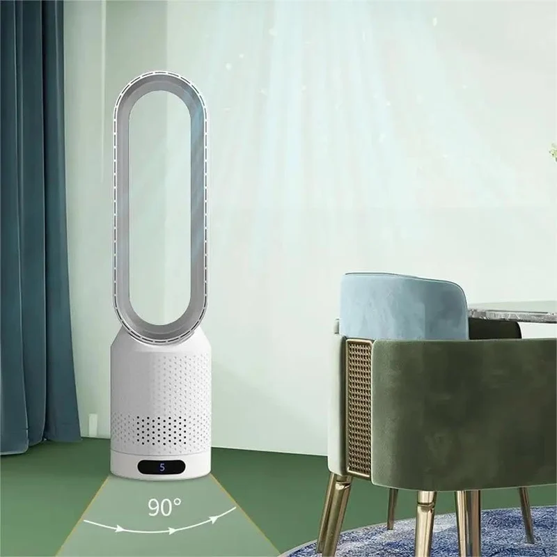 Tragbarer blattloser Ventilator mit Luftreinigung und Fernbedienung | Skanto