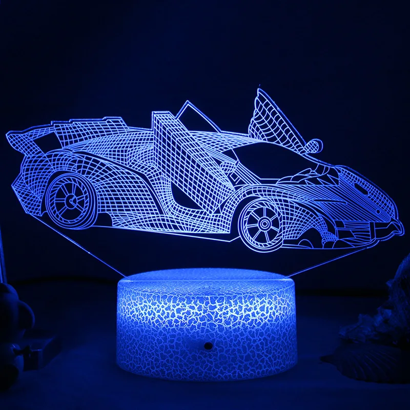 LED-Nachtlicht – 3D-Illusionslampe für Kinderzimmer, USB-Ladefunktion | Skanto