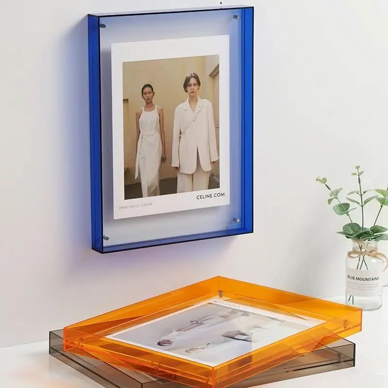 Skanto | Bunter transparenter Acryl-Fotorahmen für lebendige Erinnerungen