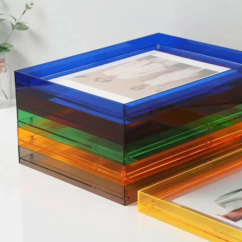 Skanto | Bunter transparenter Acryl-Fotorahmen für lebendige Erinnerungen