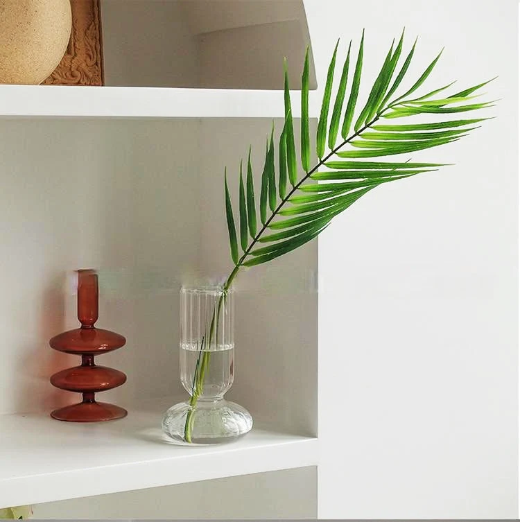 Gestreifte Glaszylindervase | Skanto