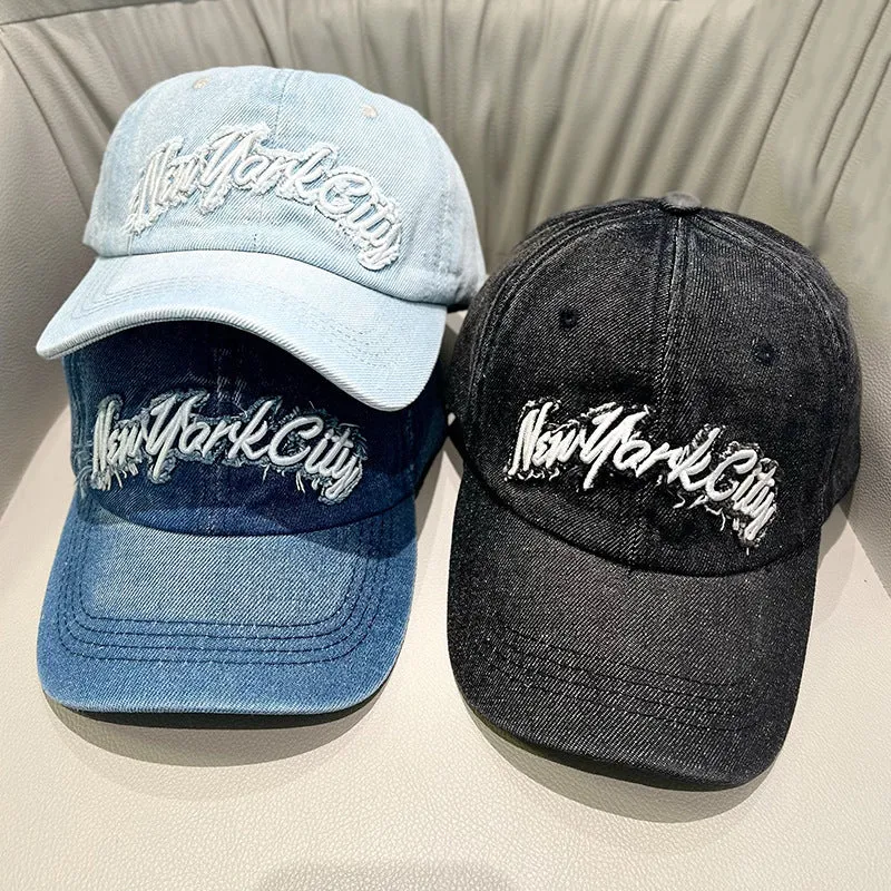 Damen Cap im Used-Look aus Jeans Skanto