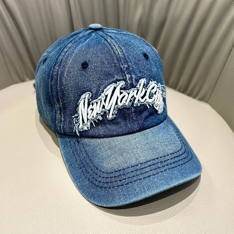 Damen Cap im Used-Look aus Jeans Skanto