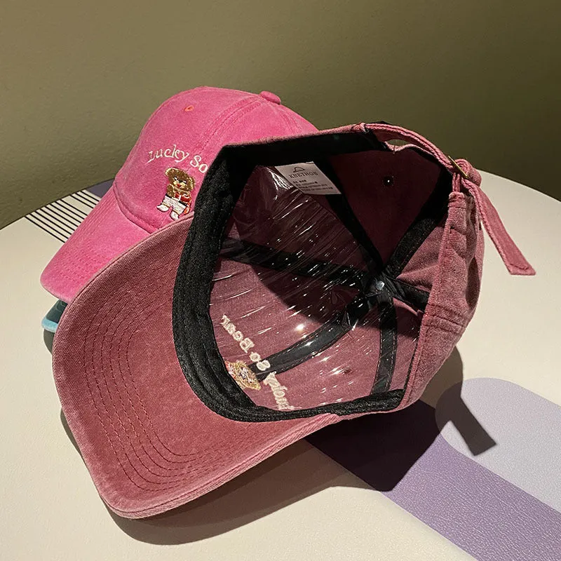 Unisex Freizeitkappe mit Bärenstickerei Skanto