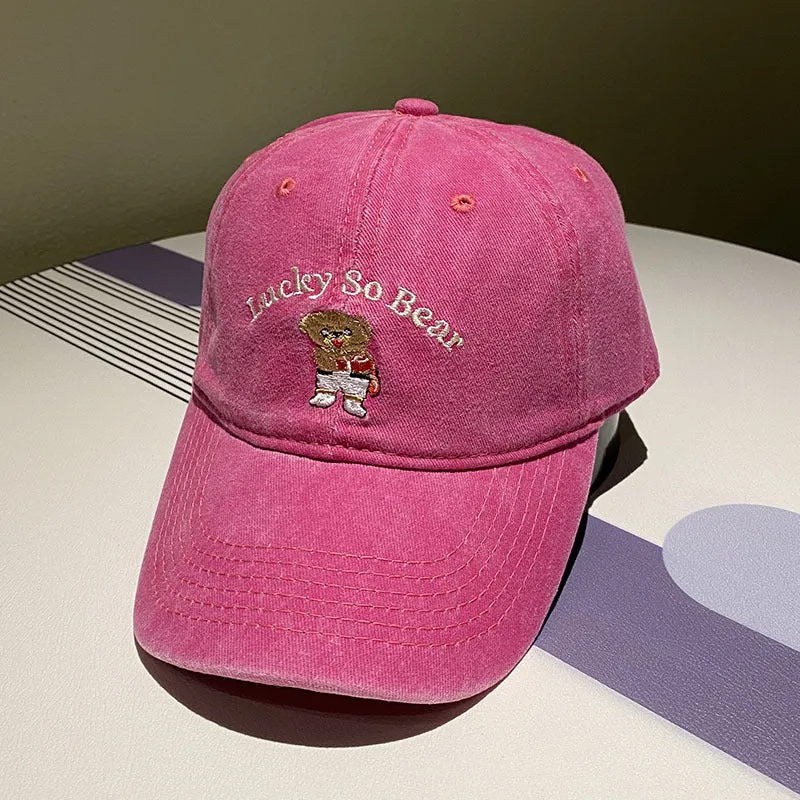 Unisex Freizeitkappe mit Bärenstickerei Skanto